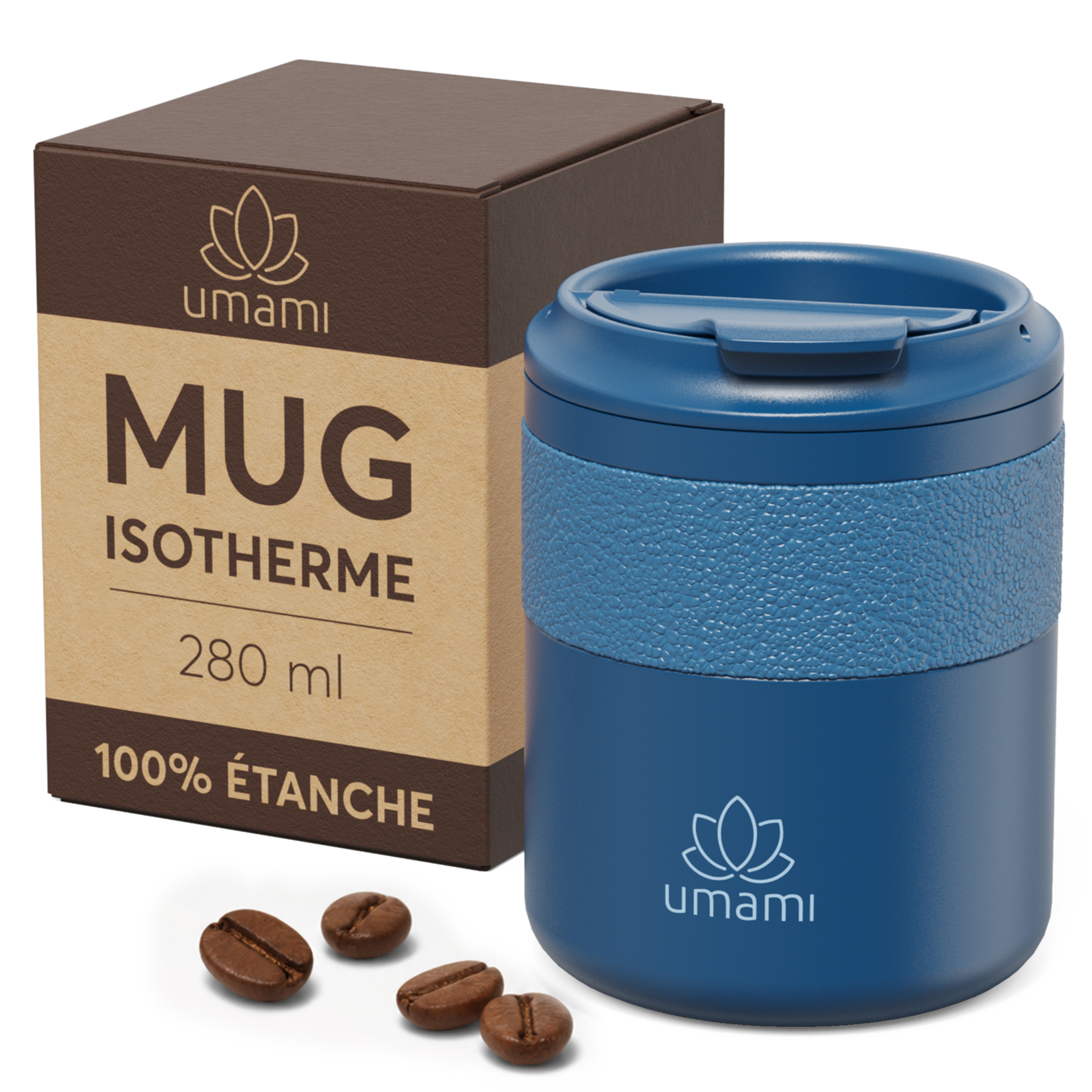 Thermobecher Blau 280 ml